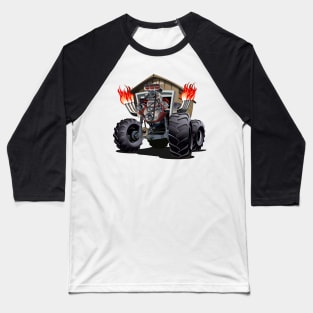 Cartoon Monster Truck Baseball T-Shirt